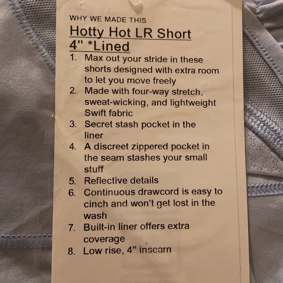 LULULEMON HOTTY HOT SHORT II - Picture 11 of 11